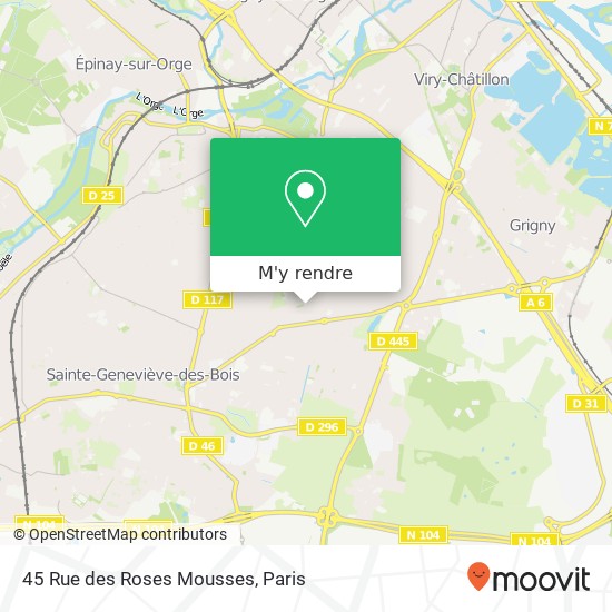 45 Rue des Roses Mousses plan