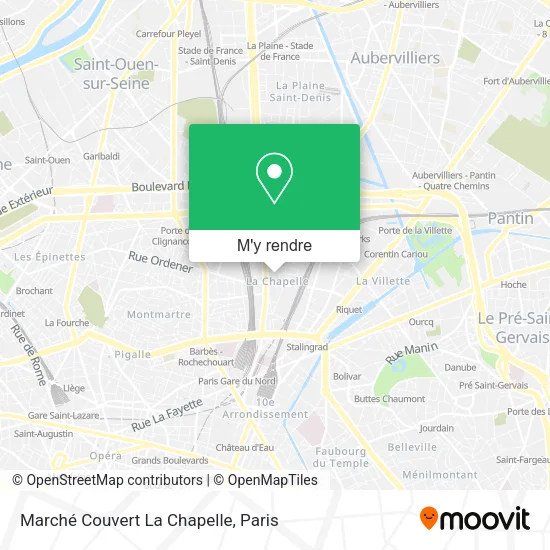 Marché Couvert La Chapelle plan