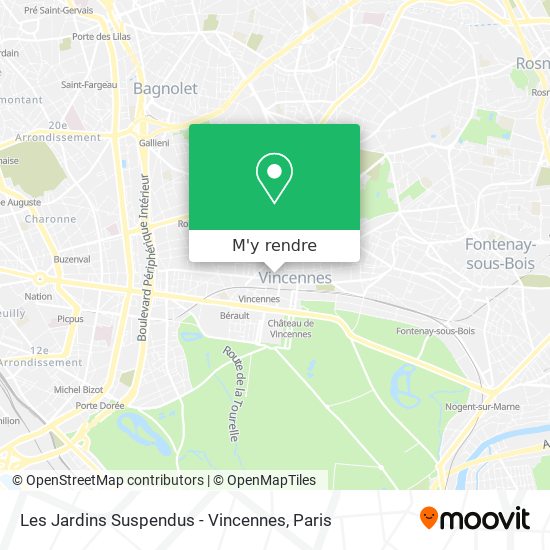 Les Jardins Suspendus - Vincennes plan