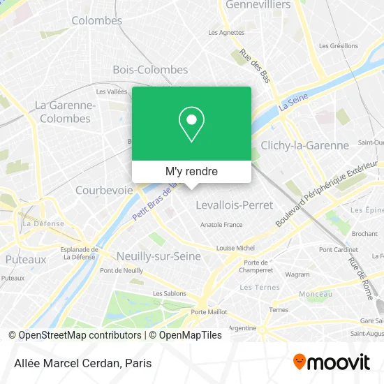 Allée Marcel Cerdan plan
