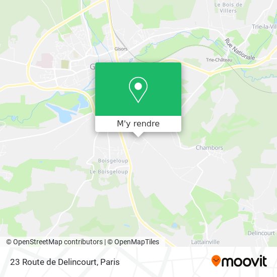 23 Route de Delincourt plan
