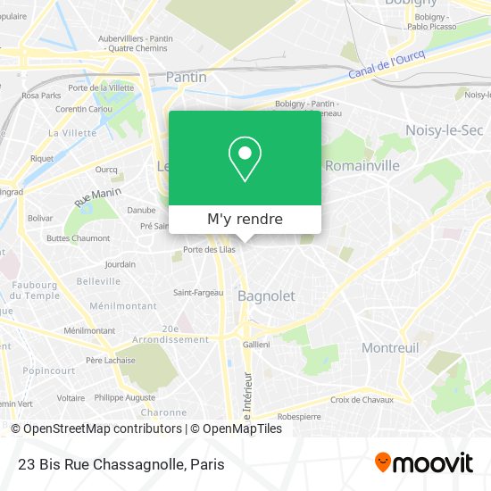 23 Bis Rue Chassagnolle plan