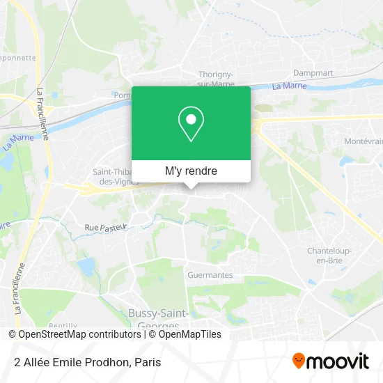 2 Allée Emile Prodhon plan