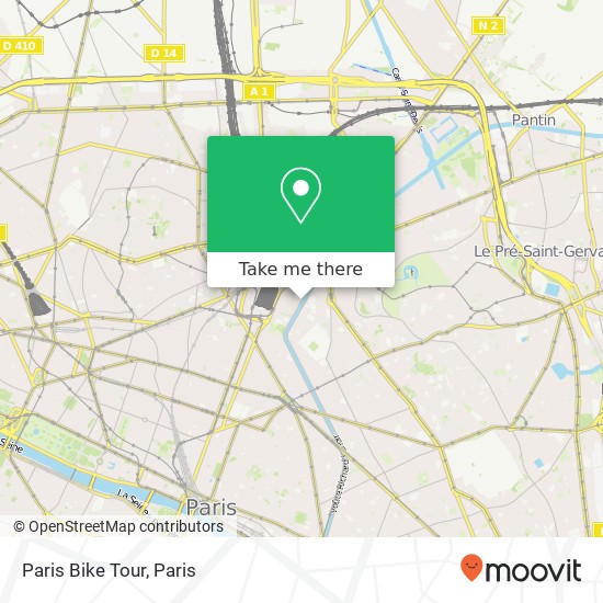 Paris Bike Tour plan