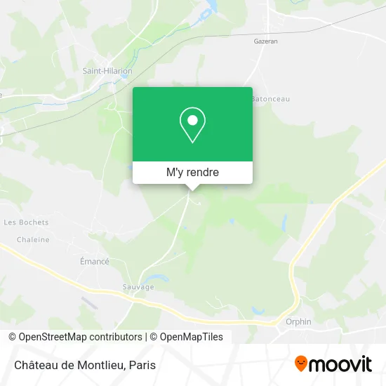 Château de Montlieu plan