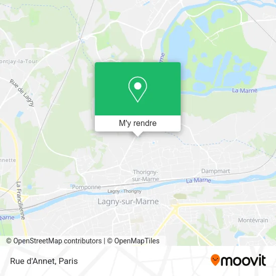 Rue d'Annet plan