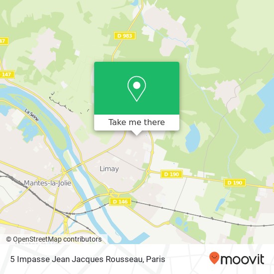 5 Impasse Jean Jacques Rousseau plan