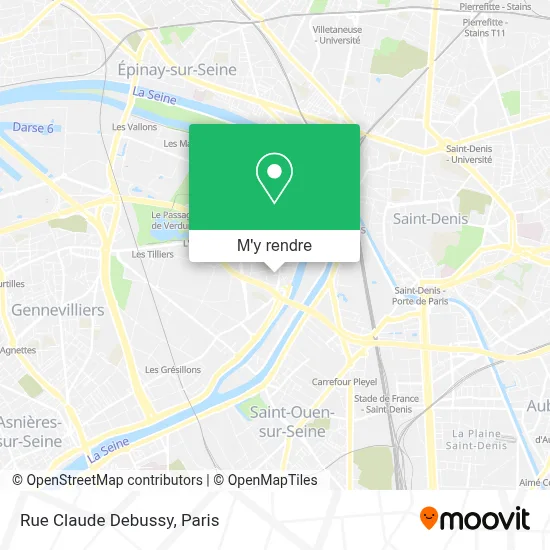 Rue Claude Debussy plan