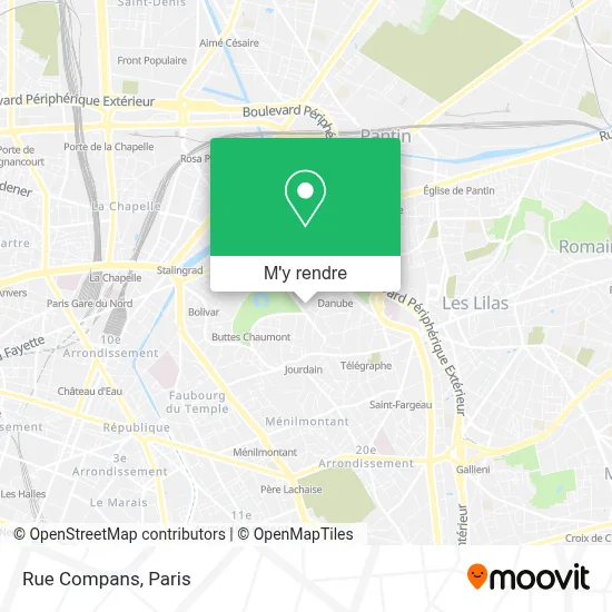 Rue Compans plan