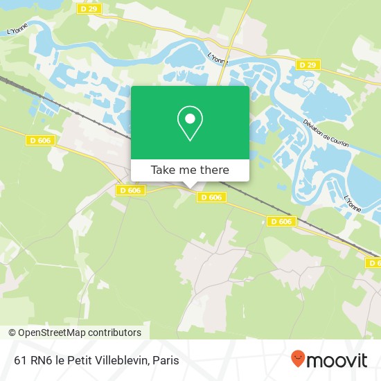 61 RN6 le Petit Villeblevin plan