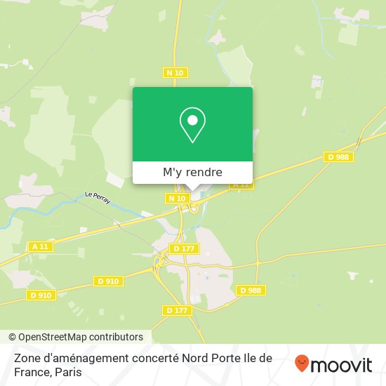 Zone d'aménagement concerté Nord Porte Ile de France plan