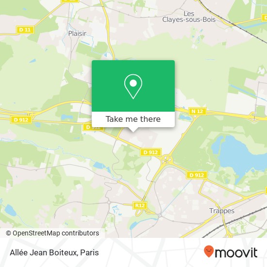 Allée Jean Boiteux plan