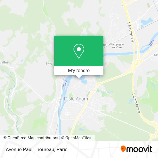 Avenue Paul Thoureau plan