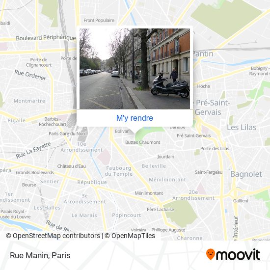 Rue Manin plan