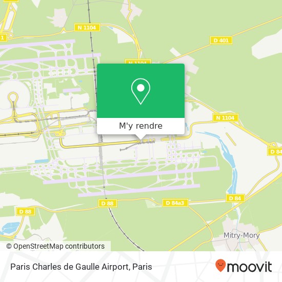 Paris Charles de Gaulle Airport plan
