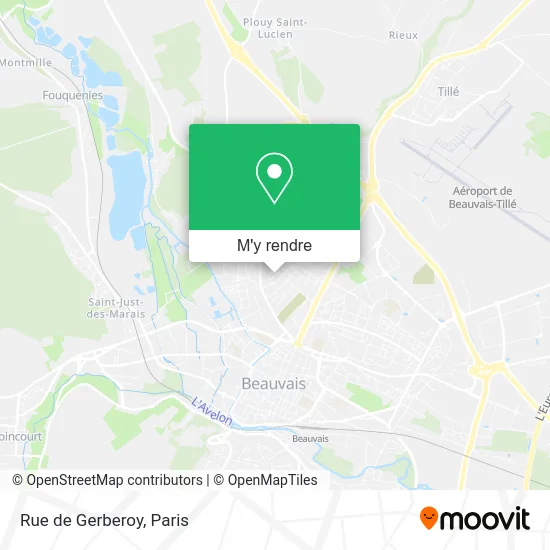 Rue de Gerberoy plan