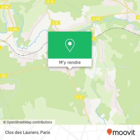 Clos des Lauriers plan