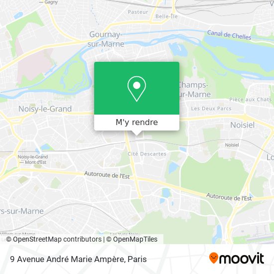 9 Avenue André Marie Ampère plan