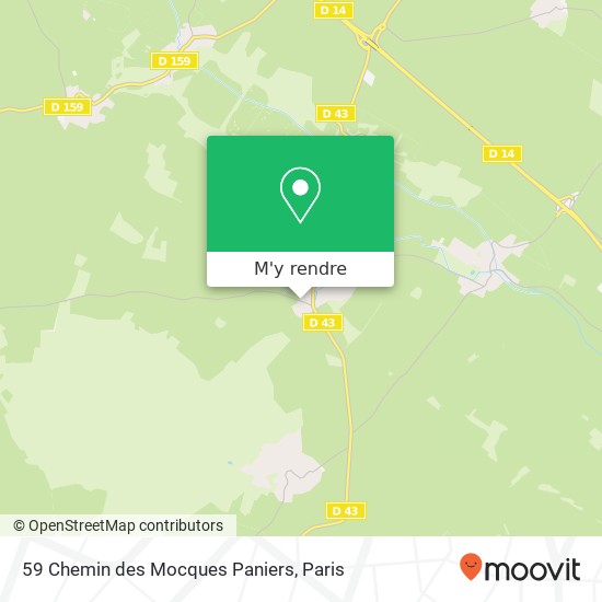 59 Chemin des Mocques Paniers plan