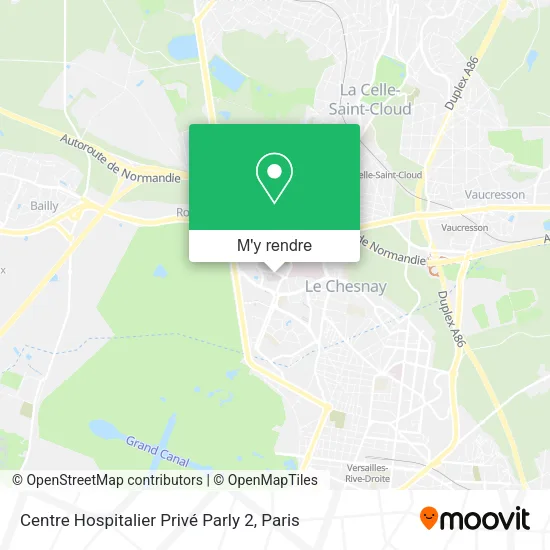 Centre Hospitalier Privé Parly 2 plan