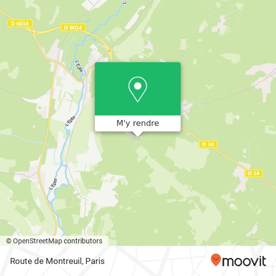 Route de Montreuil plan