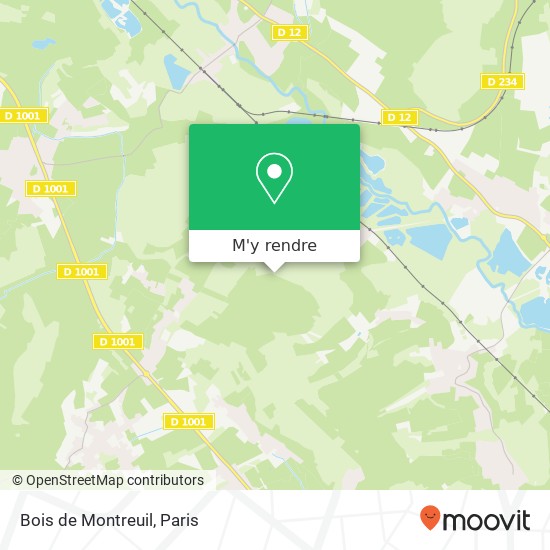 Bois de Montreuil plan