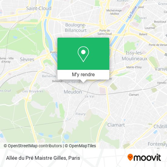 Allée du Pré Maistre Gilles plan