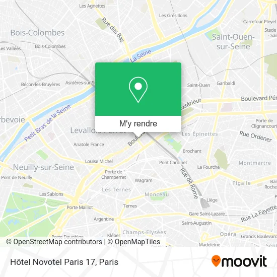 Hôtel Novotel Paris 17 plan