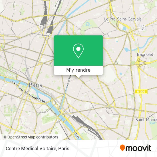 Centre Medical Voltaire plan
