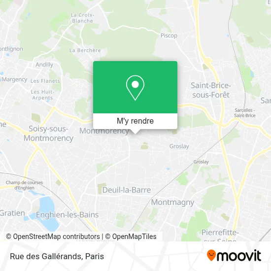 Rue des Gallérands plan