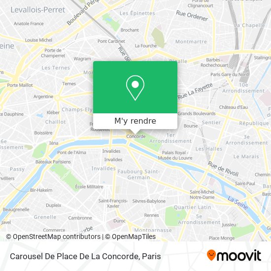 Carousel De Place De La Concorde plan