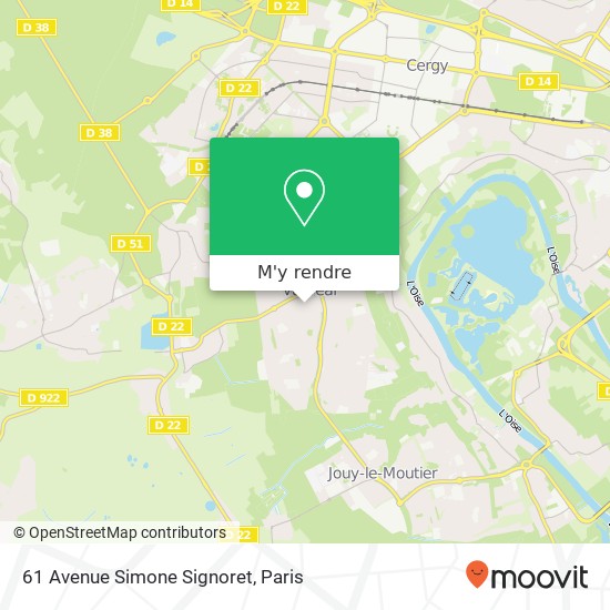 61 Avenue Simone Signoret plan