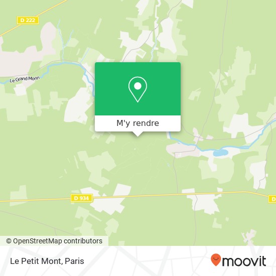 Le Petit Mont plan