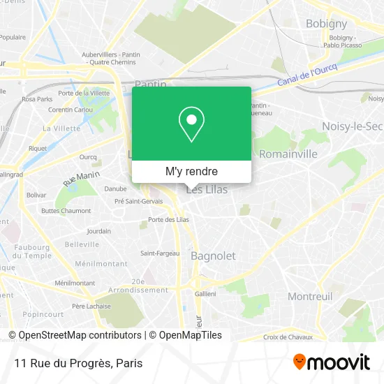 11 Rue du Progrès plan