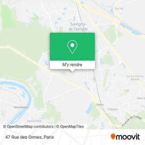 47 Rue des Ormes plan