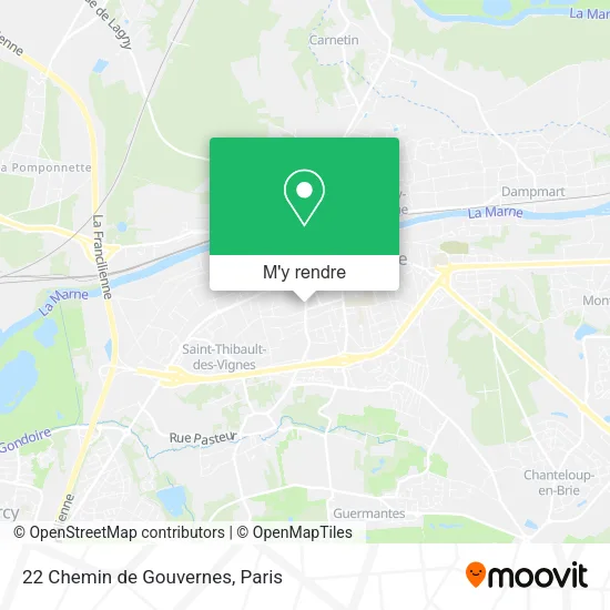 22 Chemin de Gouvernes plan