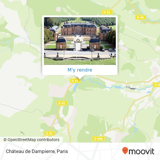 Château de Dampierre plan