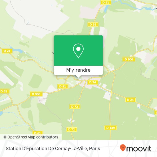Station D'Épuration De Cernay-La-Ville plan