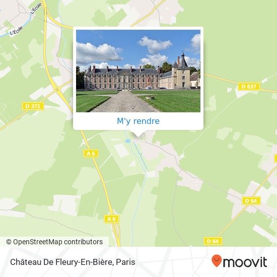 Château De Fleury-En-Bière plan