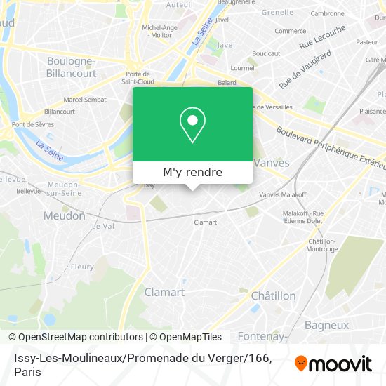 Issy-Les-Moulineaux / Promenade du Verger / 166 plan