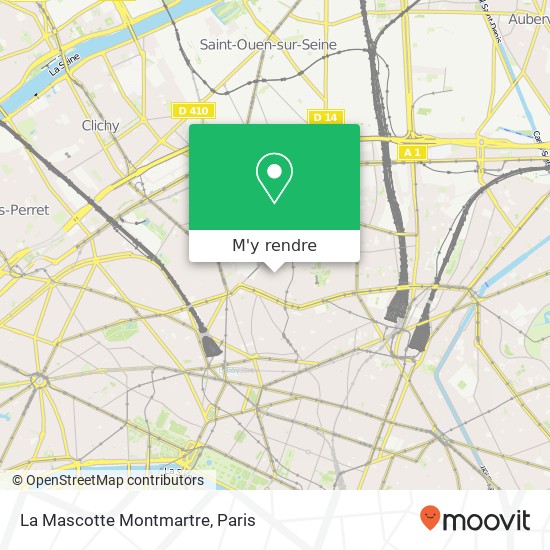 La Mascotte Montmartre plan