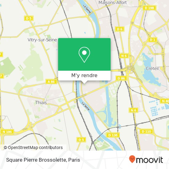 Square Pierre Brossolette plan