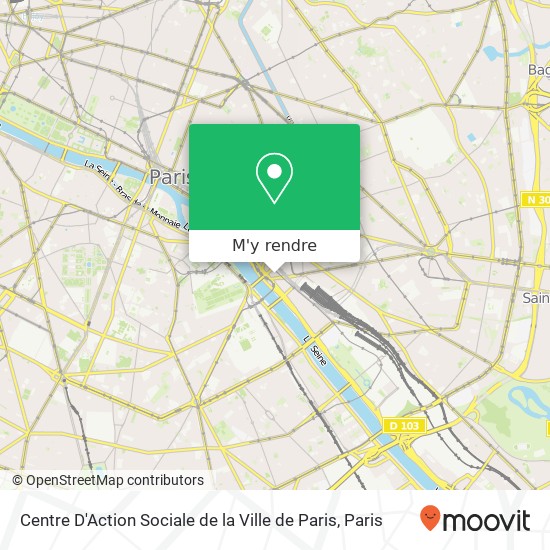 Centre D'Action Sociale de la Ville de Paris plan