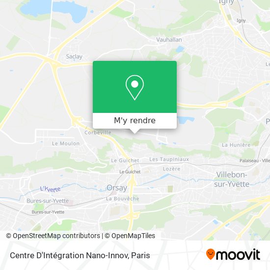 Centre D'Intégration Nano-Innov plan