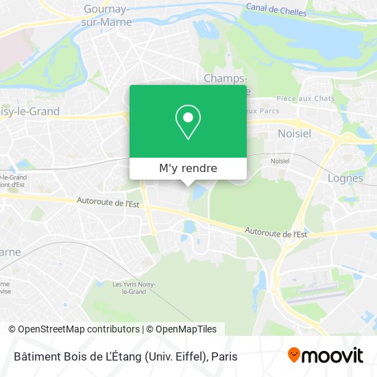 Bâtiment Bois de L'Étang (Univ. Eiffel) plan