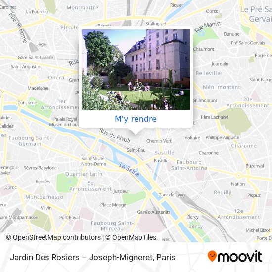 Jardin Des Rosiers – Joseph-Migneret plan