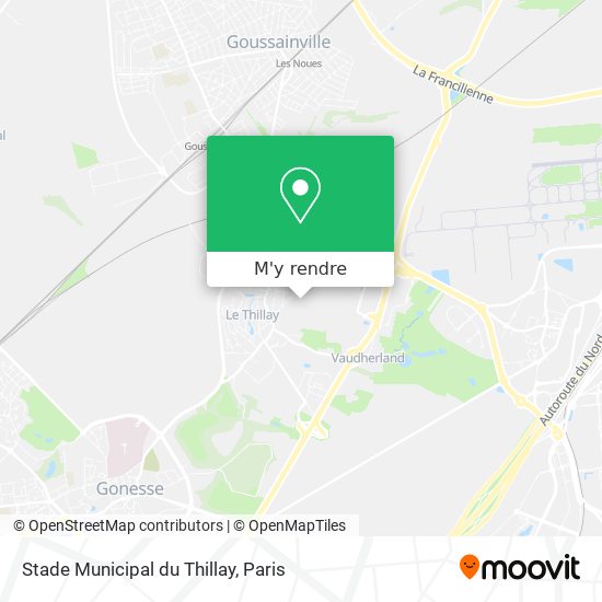 Stade Municipal du Thillay plan