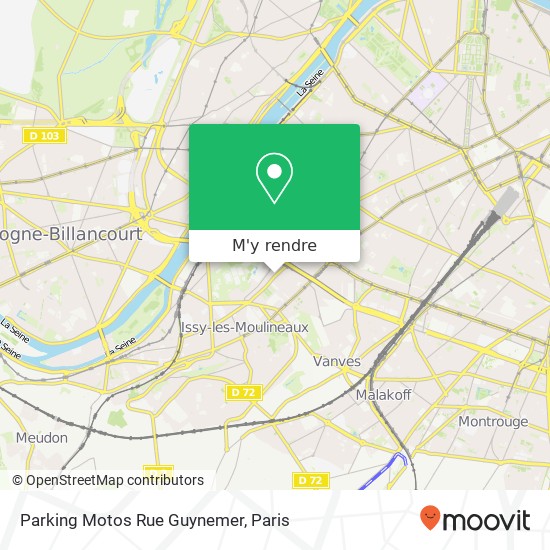 Parking Motos Rue Guynemer plan