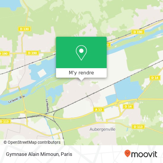 Gymnase Alain Mimoun plan