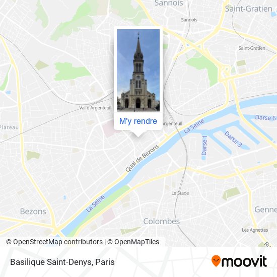 Basilique Saint-Denys plan